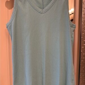 Maurices Sky Blue V-Neck Tank Top
